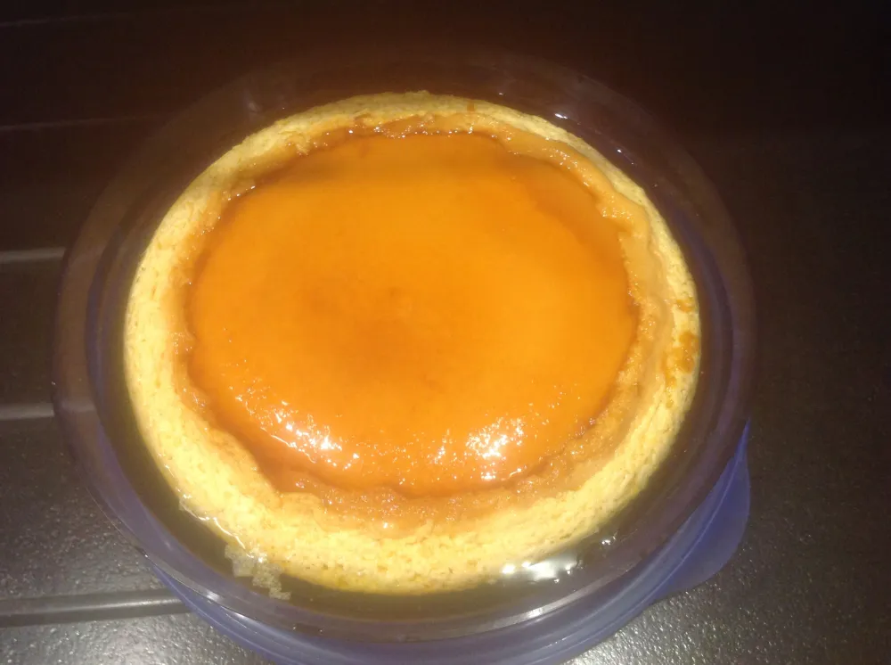 Flan aux oeufs au zeste d'orange