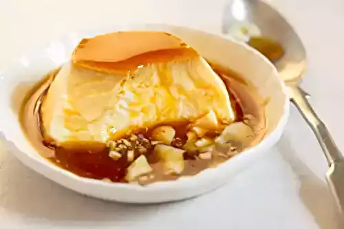 Flan aux oeufs maison au Cooking Chef