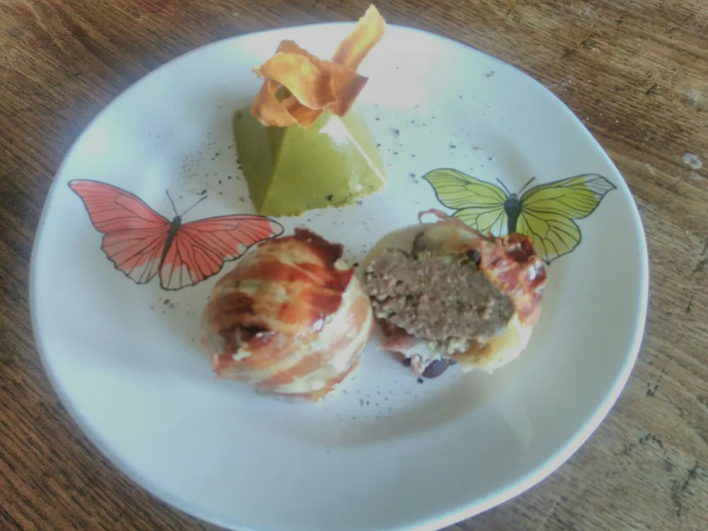 Flan frais de fanes de radis et patate douce