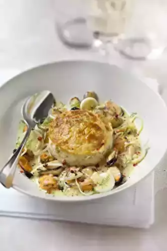 Flans de poireaux aux moules