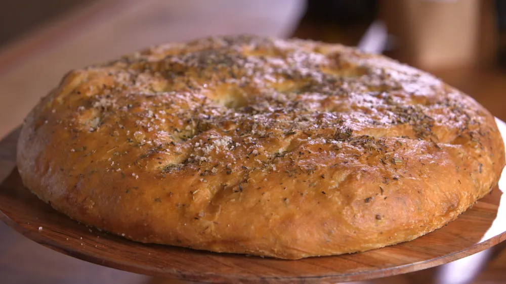 Focaccia aux herbes de Provence par Laurent Mariotte