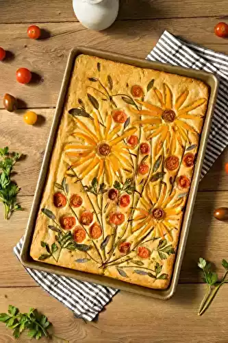 Focaccia façon tableau