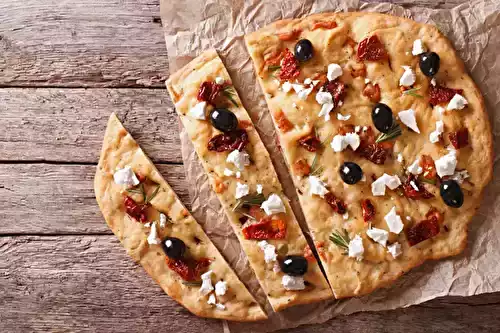 Focaccia feta-tomate
