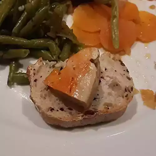 Foie de lotte mariné