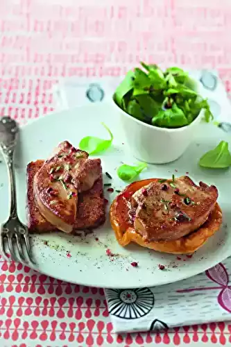 Foie gras poêlé sur tartelette tatin