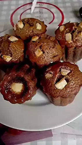 Fondants au chocolat au lait & coeur  au chocolat blanc