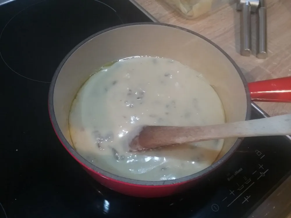 Fondue au fromage aux morilles