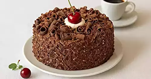 Forêt noire au chocolat et cerises rapide
