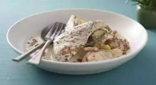 Fricassée de chapon de pintade au vin jaune d’Arbois