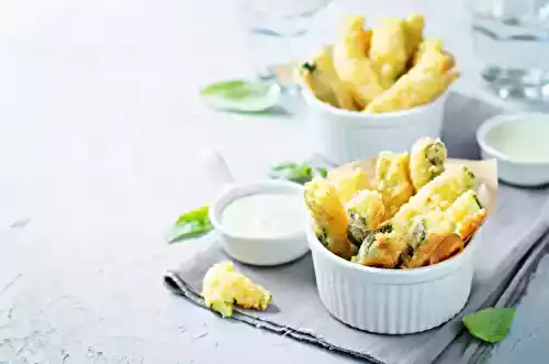 Frites de courgettes au four