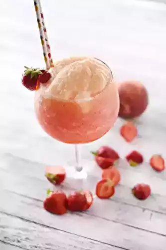 Frosé bicolore fraise pêche