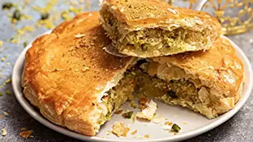 Galette des rois à la crème de pistache