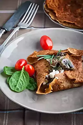 Galettes de blé aux légumes du printemps