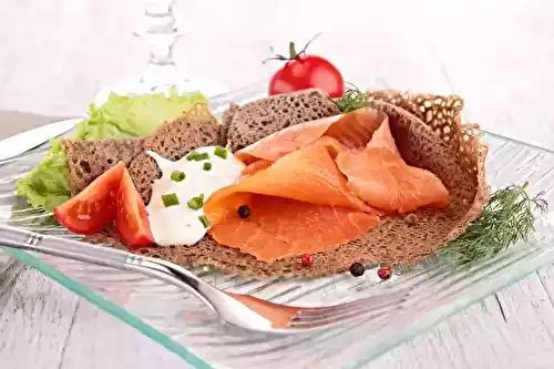 Galettes de sarrasin au saumon