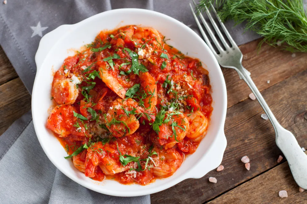 Gambas à l'armoricaine au cookeo