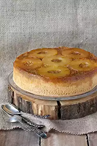 Gâteau à l'ananas caramélisé