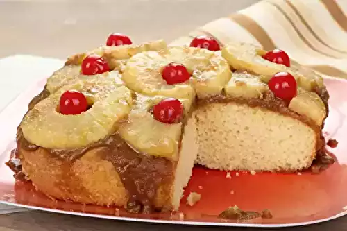 Gâteau à l'ananas (sans lait, sans blé, sans soja, sans gluten)