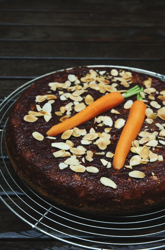 Gâteau à la carotte et aux amandes