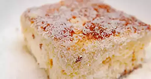 Gâteau à la noix de coco râpée