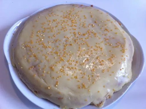 Gâteau au chocolat blanc et pistache (sans oeuf)