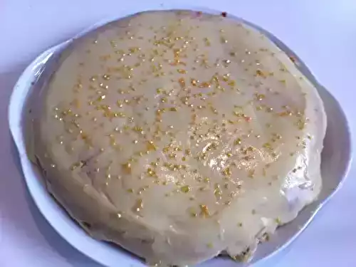 Gâteau au chocolat blanc et pistache (sans oeuf)