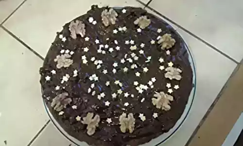 Gâteau au chocolat et aux noix
