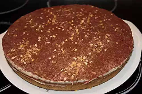 Gateau au chocolat façon tiramisu