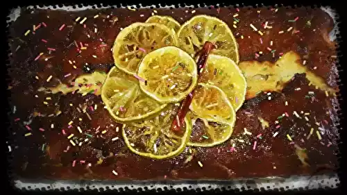 Gâteau citron - pépites de chocolat