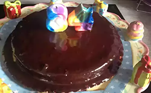 Gâteau crème de marrons (et glaçage au chocolat noir)