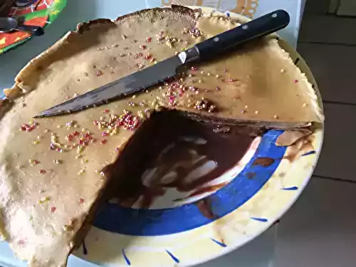 Gâteau de crêpes au chocolat !