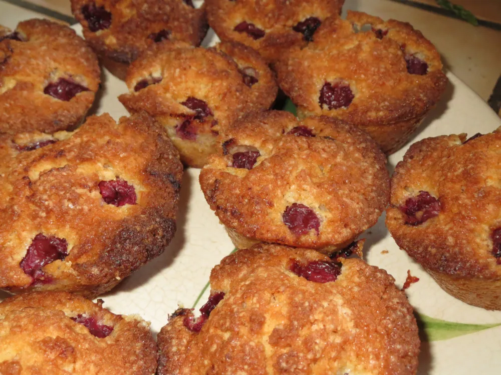 Gâteau fondant aux cerises avec une pincée de cannelle