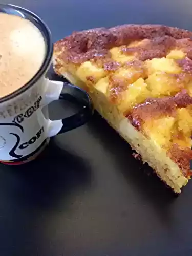 Gâteau léger pommes, miel et amandes