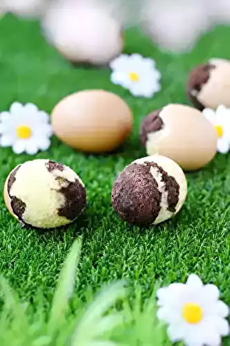 Gâteau marbré en coquille d'oeuf