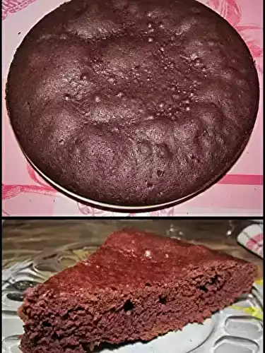 Gâteau vanille, cacao, crème de marrons