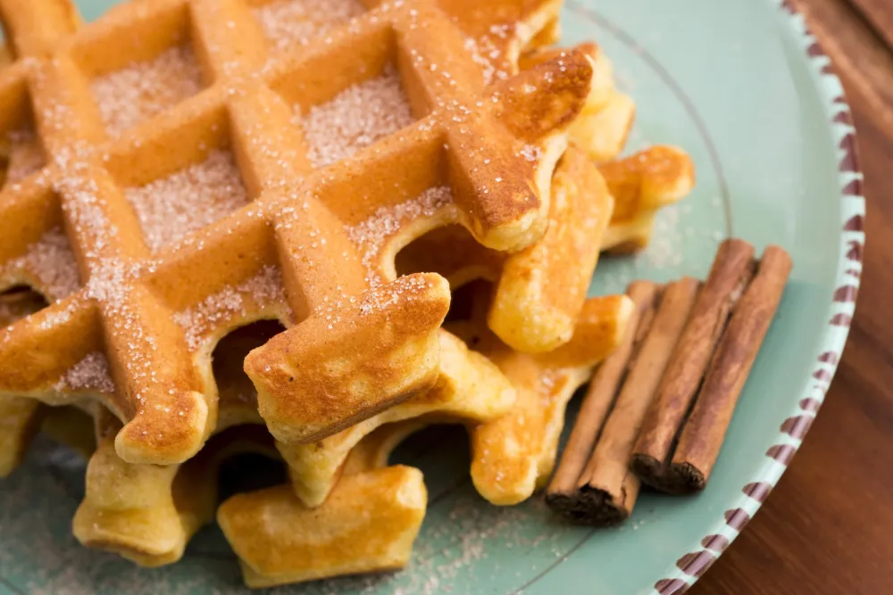 Gaufres à la cannelle à l'ancienne