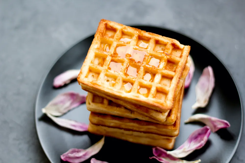 Gaufres à la crème fraîche