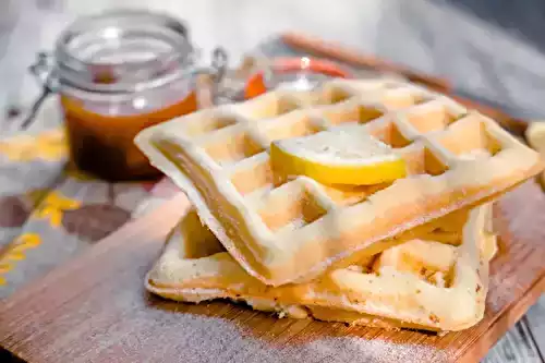 Gaufres au fromage blanc et au citron