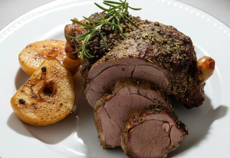 Gigot d'agneau à la broche