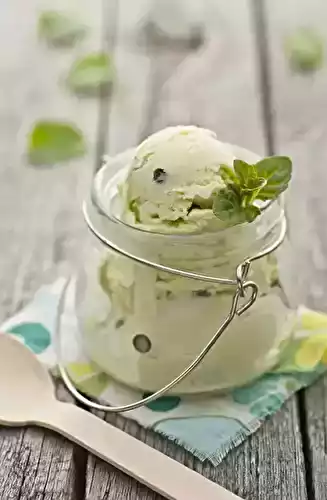 Glace à la menthe