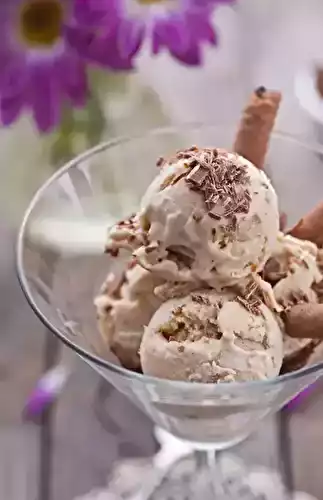 Glace au chocolat blanc (sans sorbetière)