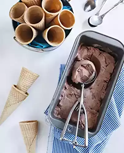 Glace au chocolat de la famille Quentin