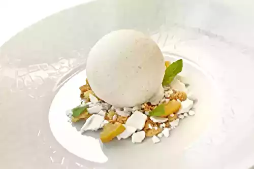 Glace au citron meringuée