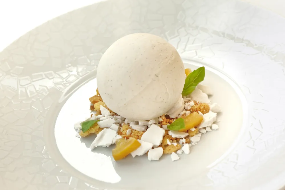 Glace au citron meringuée