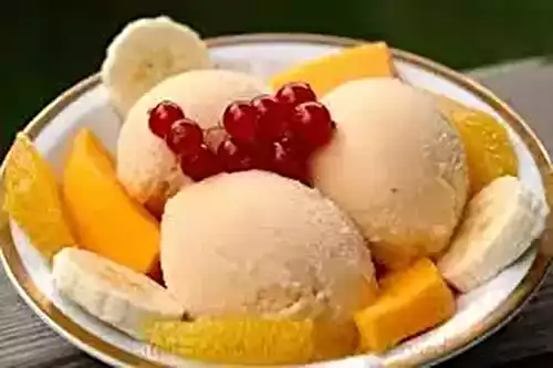 Glace banane papaye (avec sorbetière)