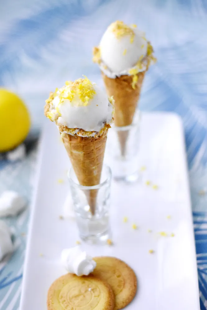 Glace tarte au citron meringuée