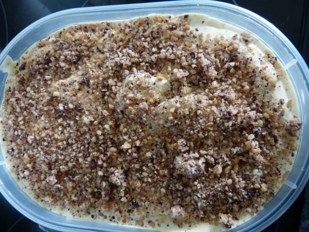 Glace vanille pralinée