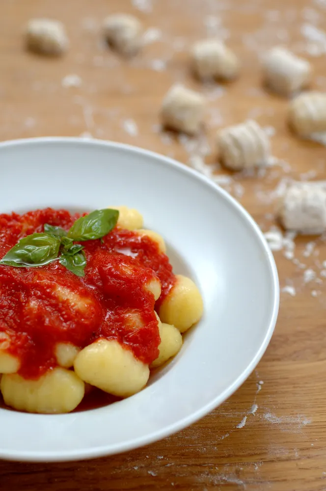Gnocchi au coulis de tomate au basilic