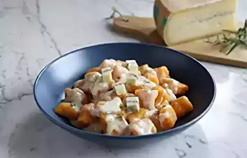 Gnocchi de potiron au Morbier