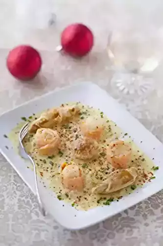 Gourmandise de Saint-Jacques au saumon fumé