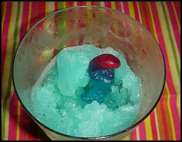 Granité aux Schtroumpfs Haribo